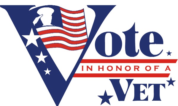 This a picture of the Vote in Honor of a Vet Logo
